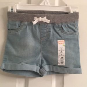 NWT-Infant Girls Jumping Beans Stretch Denim Short